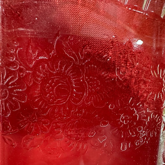 Anchor Hocking Mayfair Open Rose Transparent Glass Sectioned Platter - Picture 4 of 5